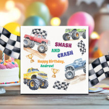 Fun Monster Trucks Birthday Party