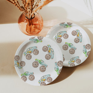 Fun Monster Trucks Geburtstagspapier-Teller Pappteller