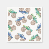 Fun Monster Trucks Papier Cup Serviette (Vorderseite)