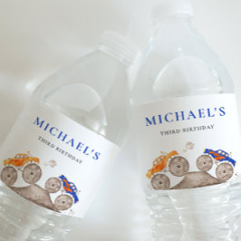 Fun Monster Trucks Wasserflaschen-Etikett Wasserflaschenetikett