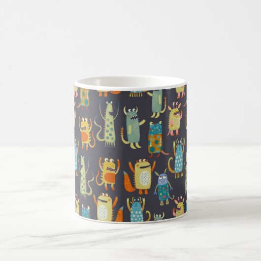 Fun Monsters Muster Kaffeetasse (Mittel)