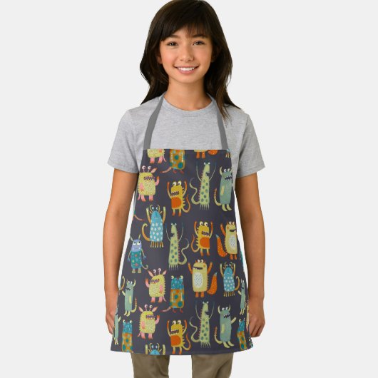 Fun Monsters Muster Schürze (Insitu)