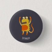 Fun Monsters Personalisiert Button (Vorderseite)