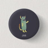 Fun Monsters Personalisiert Button (Vorderseite)