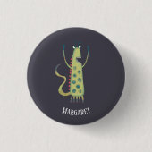 Fun Monsters Personalisiert Button (Vorderseite)