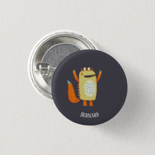 Fun Monsters Personalisiert Button (Vorne & Hinten)