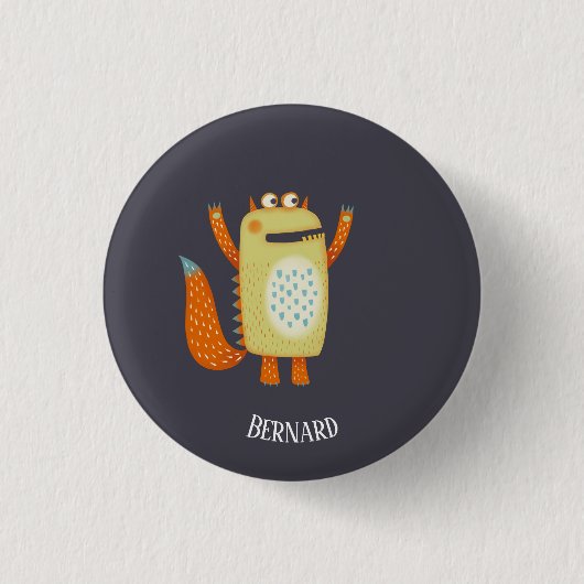 Fun Monsters Personalisiert Button (Vorderseite)