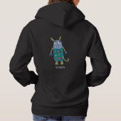 Fun Monsters Personalisiert Hoodie (Rückseite)