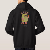 Fun Monsters Personalisiert Hoodie (Rückseite)