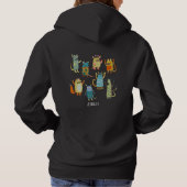 Fun Monsters Personalisiert Hoodie (Rückseite)