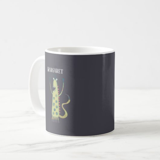 Fun Monsters Personalisiert Kaffeetasse (Vorderseite Links)