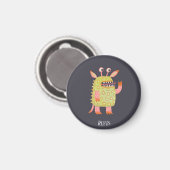 Fun Monsters Personalisiert Magnet (Vorderseite/Rückseite)