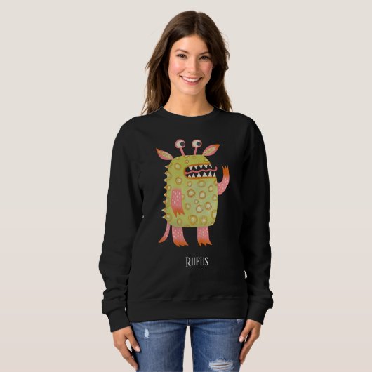 Fun Monsters Personalisiert Sweatshirt (Vorne ganz)