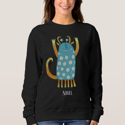 Fun Monsters Personalisiert Sweatshirt (Vorderseite)