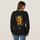 Fun Monsters Personalisiert Sweatshirt (Schwarz voll)