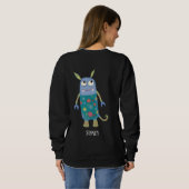 Fun Monsters Personalisiert Sweatshirt (Schwarz voll)