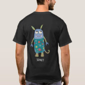 Fun Monsters Personalisiert T-Shirt (Rückseite)