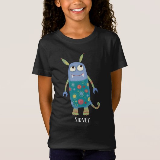 Fun Monsters Personalisiert T-Shirt (Vorderseite)