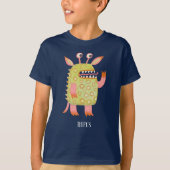 Fun Monsters Personalisiert T-Shirt (Vorderseite)