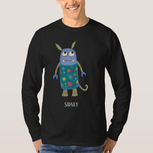 Fun Monsters Personalisiert T-Shirt (Vorderseite)