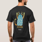 Fun Monsters Personalisiert T-Shirt (Rückseite)