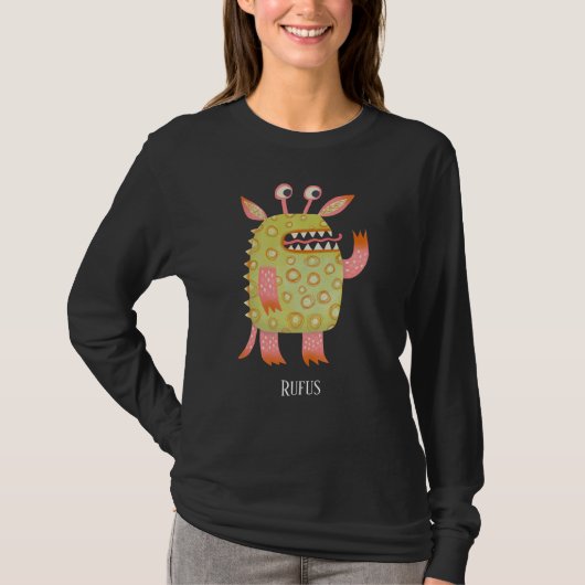 Fun Monsters Personalisiert T-Shirt (Vorderseite)