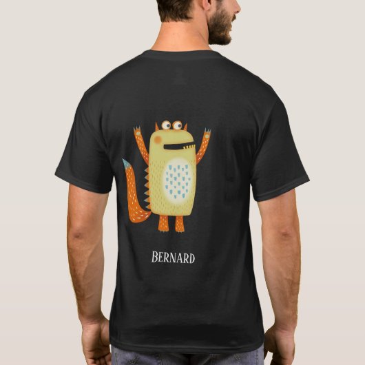 Fun Monsters Personalisiert T-Shirt (Rückseite)
