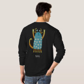 Fun Monsters Personalisiert T-Shirt (Schwarz voll)