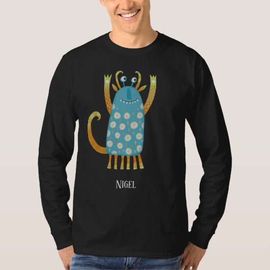 Fun Monsters Personalisiert T-Shirt (Vorderseite)