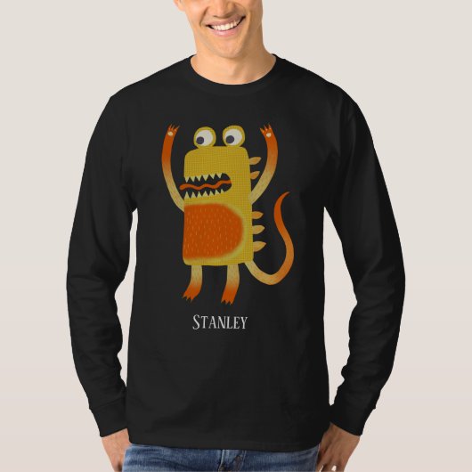 Fun Monsters Personalisiert T-Shirt (Vorderseite)