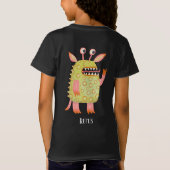 Fun Monsters Personalisiert T-Shirt (Rückseite)