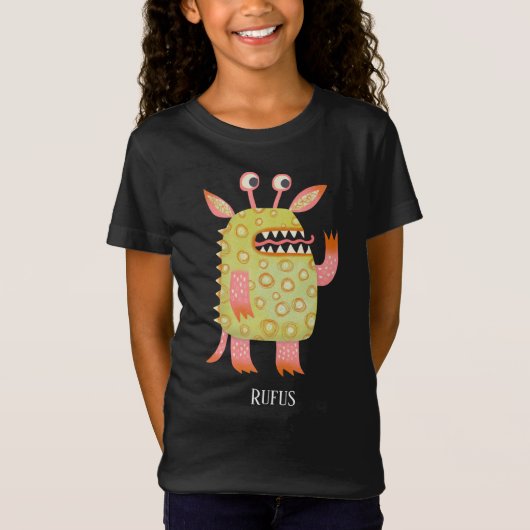 Fun Monsters Personalisiert T-Shirt (Vorderseite)