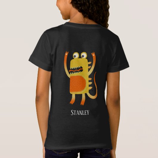 Fun Monsters Personalisiert T-Shirt (Rückseite)