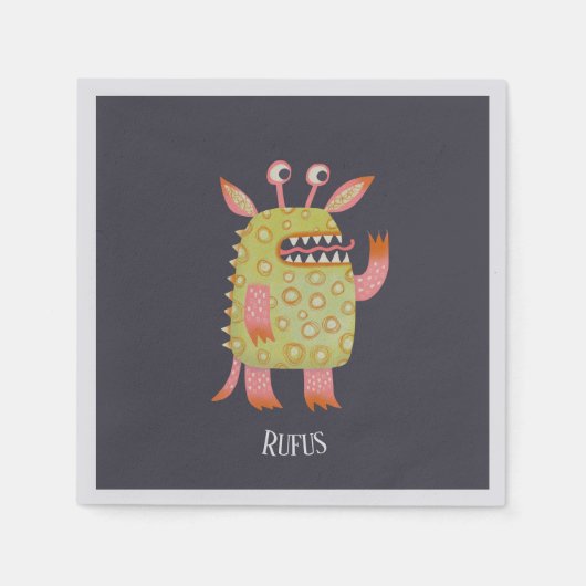 Fun Monsters Serviette (Vorderseite)