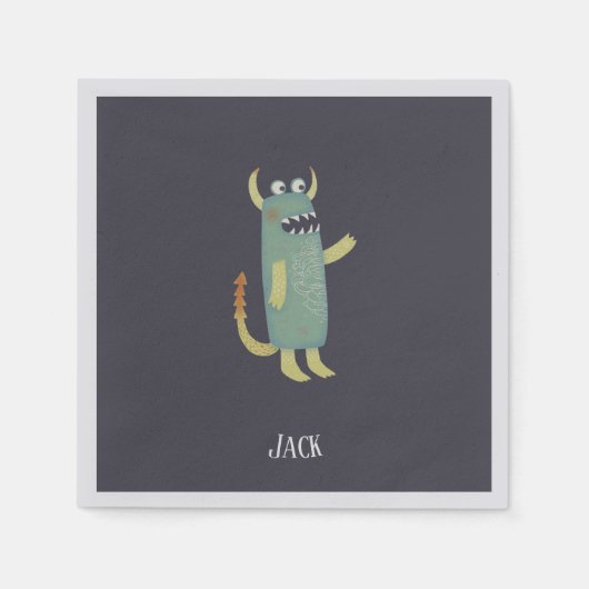 Fun Monsters Serviette (Vorderseite)