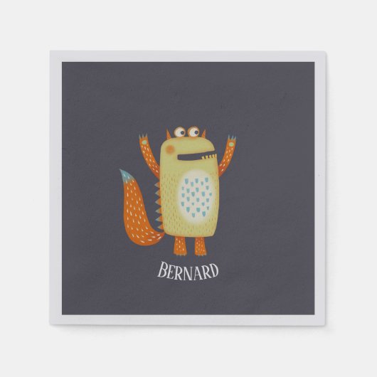 Fun Monsters Serviette (Vorderseite)