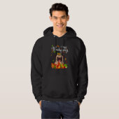 Fun Mops Erntedank Herbsthund Hoodie (Vorne ganz)