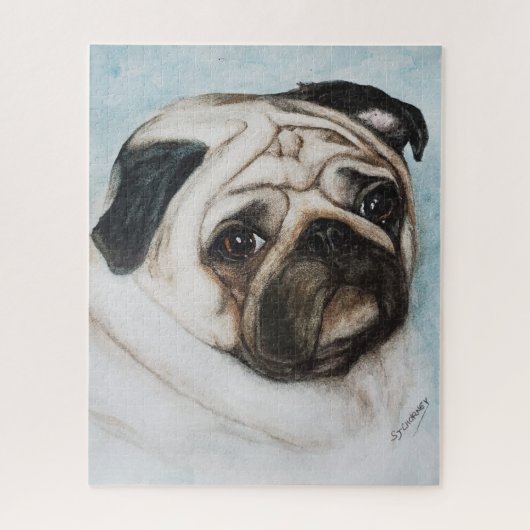 Fun Mops Puppy Puzzle (Vertikal)