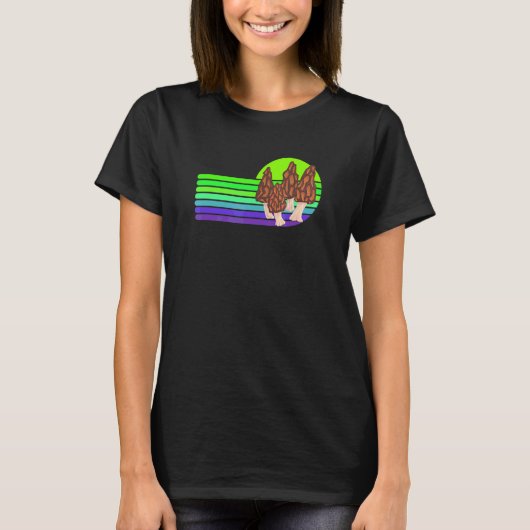 Fun Morel Jagd Retro Look 2 T-Shirt (Vorderseite)