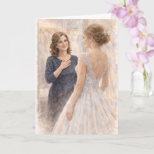 Fun Mother of the Bride Prayer Ezekiel 25:17 Karte (Orchidee)