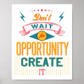 Fun Motivierend Inspiration Sprichwort Wall Poster (Vorne)