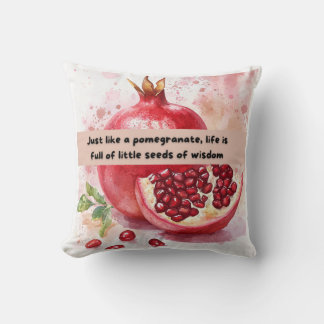 Fun & Motivierend Pomegranat Druckkissen Kissen