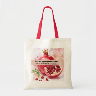 Fun & Motivierend Pomegranat Druckkissen Tragetasche