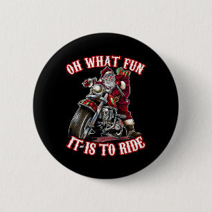 Fun Motorrad Biker Opa Weihnachten Button