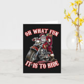 Fun Motorrad Biker Opa Weihnachten Karte (Gelbe Blume)