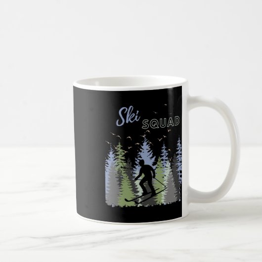 Fun Mountain Adventure Ski Squad Winter Sport Ski Kaffeetasse (Rechts)