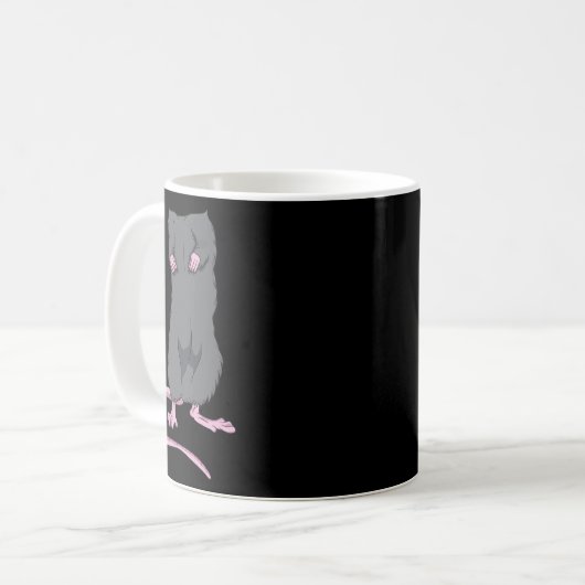 Fun Mouse Kopfloses Halloween Rat Körper Easy Kost Kaffeetasse (Vorderseite Links)