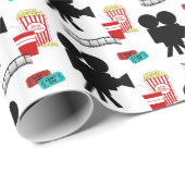 Fun Movie Lovers Party gekachelte Verpackung Geschenkpapier (Rolleneckpunkt)