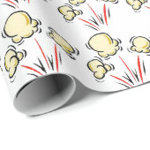 Fun Movie Popcorn Muster Packpapier (Rolleneckpunkt)