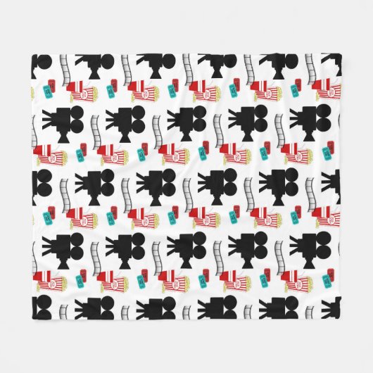 Fun Movie-Rollen Popcorn-Muster-Decke Fleecedecke (Vorderseite (Horizontal))